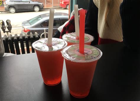 Splash of Flavor 2017: Raspberry tea with strawberry popping boba at Boston Tea Stop – The ...