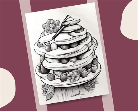 10 Mega Waffles Coloring Pages Yummy Huge Waffles Coloring Book Waffle ...