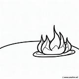 Coloring Page Of A Realistic flame Download Or Print For Free sketch template