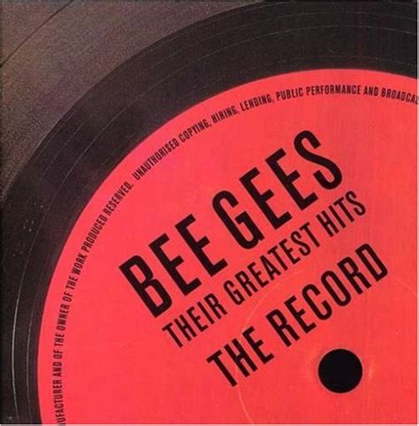 The Bee Gees - Their Greatest Hits: The Record (2001) - The Bee Gees Albums - LyricsPond