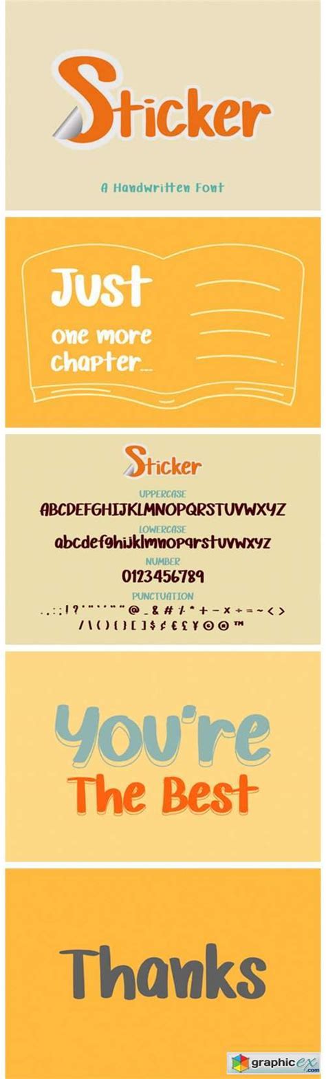 Sticker Font » Free Download Vector Stock Image Photoshop Icon