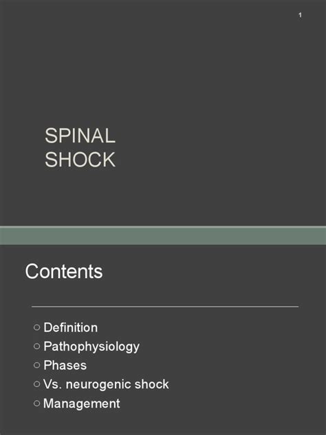 Spinal Shock. | PDF | Nervous System | Neuroanatomy