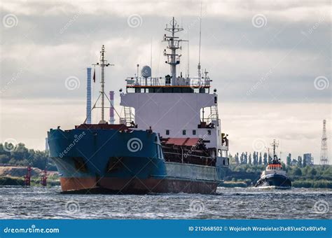 MERCHANT VESSEL stock photo. Image of szczecin, trade - 212668502