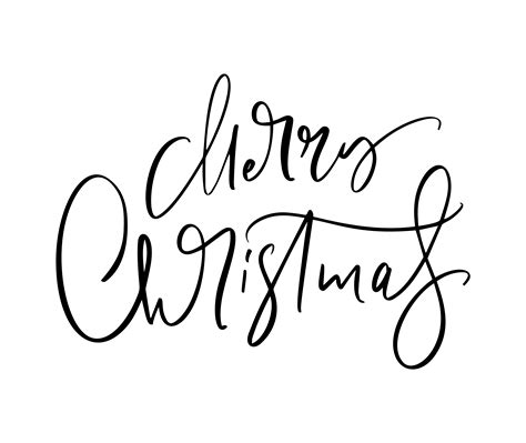 Merry Christmas Lettering Printable