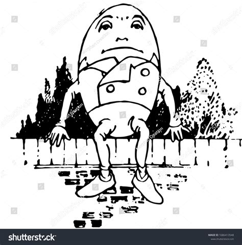 Humpty Dumpty Vintage Engraved Illustration Stock Vector (Royalty Free) 1686413548 | Shutterstock