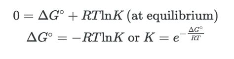 Relationship Of The Equilibrium Constant And Delta G - Rate Processes ...