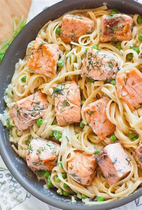 Salmon Fettuccine - Tatyanas Everyday Food