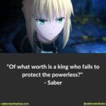 7 Saber Quotes From Fate Stay Night That Are Powerful