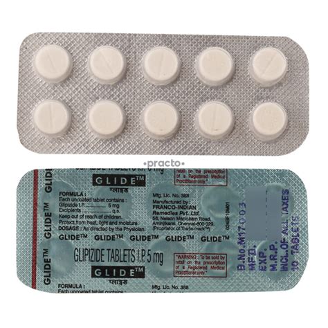 Glide 5 MG Tablet - Uses, Dosage, Side Effects, Price, Composition | Practo