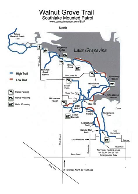 Walnut Grove Trail Map - Grapevine TX • mappery