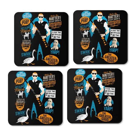 Hot Fuzz Quotes - Coasters | Once Upon a Tee