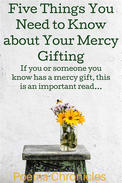 Five Truths about the Gift of Mercy - Poema Chronicles