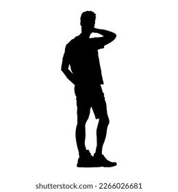 Silhouette Person Black Stock Vector (Royalty Free) 2266026681 | Shutterstock