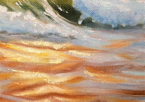 Sunrise Painting Original Painting Seascape Artwork Ocean Wave Art ...