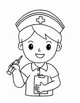 Nurse Coloring Pages Free Printable PDF sketch template