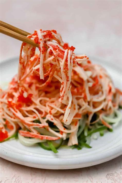 10-Minute Spicy Kani Salad with Tobiko - Well Seasoned Studio