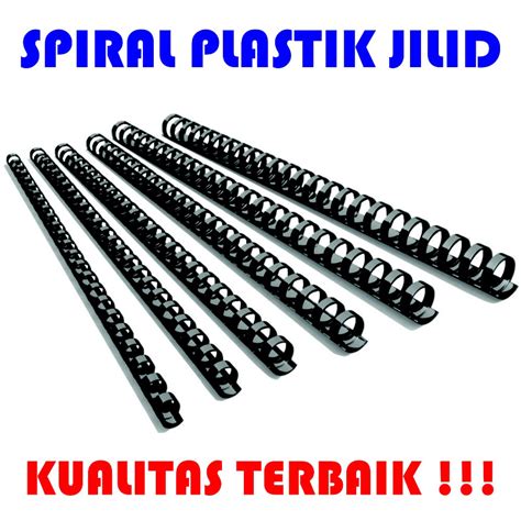 Jual Spiral Plastik Jilid A4 Ukuran 10 MM Isi 100 Pcs Indonesia|Shopee Indonesia