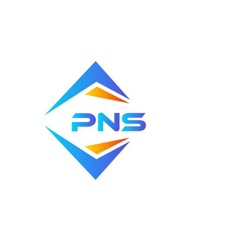 PNS abstract technology logo design on white background. PNS creative ...