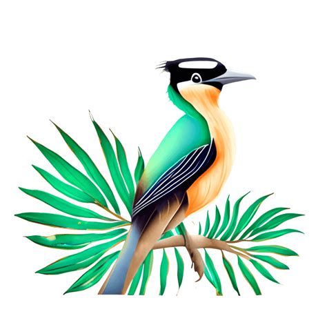 Create an Image of a Motmot Bird the Tail Feathers · Creative Fabrica