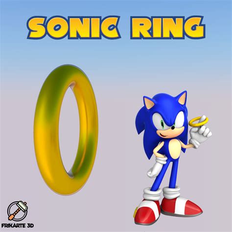 Sonic the Hedgehog Ring by Frikarte3D | Download free STL model | Printables.com