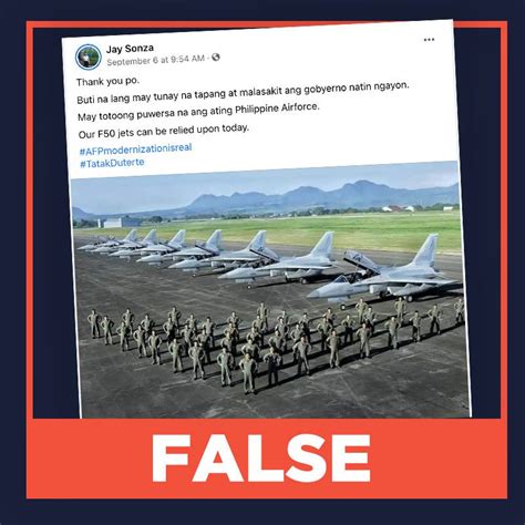 FALSE: Duterte administration acquired FA-50 fighter jets