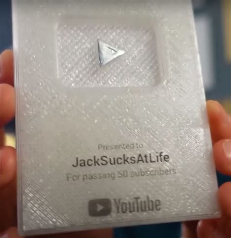 Fake Mini JackSucksAtLife Play Button | Jack's Play Buttons Wiki | Fandom