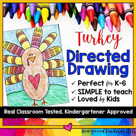 Turkey Directed Drawing | Directed drawing, Drawing for kids, Drawing ...