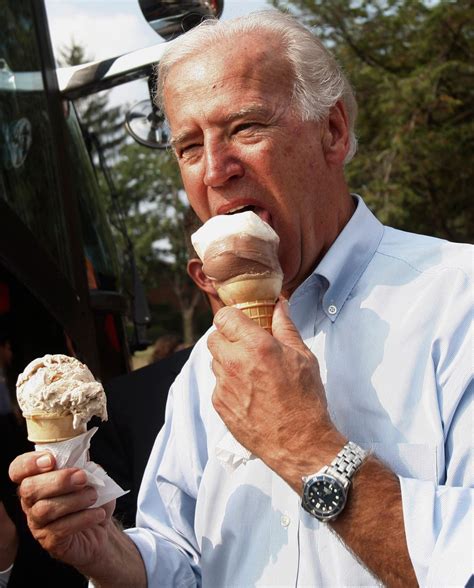 Photos of Joe Biden eating ice cream - Business Insider