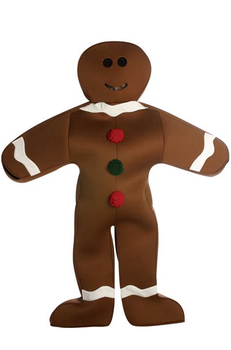 Gingerbread Man Christmas Cookie Adult Costume | eBay