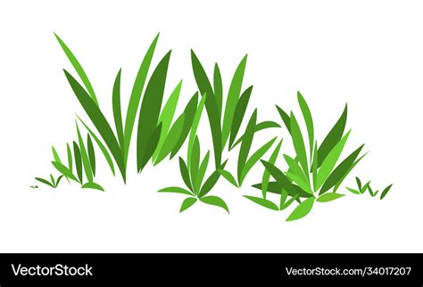 Simple stylized green grass Royalty Free Vector Image