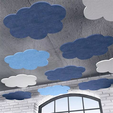 Acoustic Ceiling Panels | Cloud Shaped | eSCAPE | 14 Colors Available