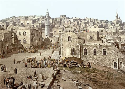 Bethlehem Manger Square 1900 Photograph by Munir Alawi