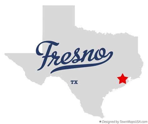 Map of Fresno, TX, Texas