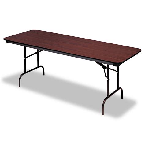 OfficeWorks Commercial Wood-Laminate Folding Table by Iceberg ICE55224 | OnTimeSupplies.com