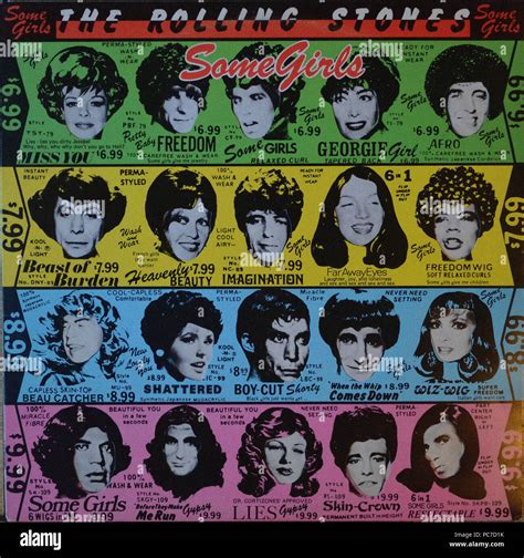 The Rolling Stones - Some Girls - Vintage vinyl album cover Stock Photo ...