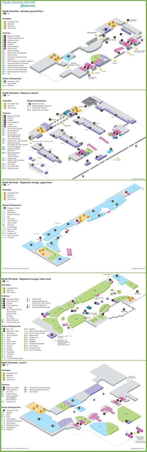 Gatwick north terminal Map - London - Ontheworldmap.com