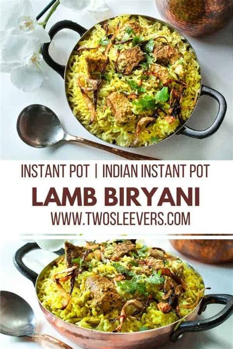 Instant Pot Lamb Biryani | Kacchi Lamb Dum Biryani - TwoSleevers