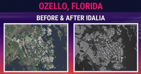 Satellite images show before and after Idalia flooded parts of Florida