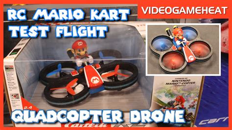 Carrera MARIO KART RC QUADCOPTER DRONE Test Flight PROTOTYPE - YouTube