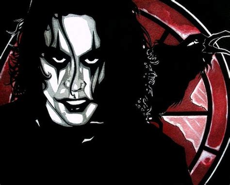 The Crow Fan Art Eric Draven Inked Watercolor Gothic | Etsy