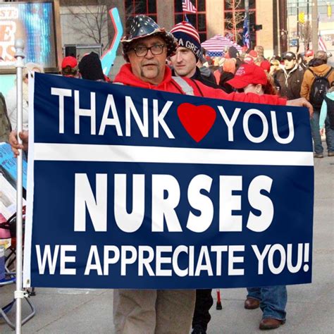 Thank you Nurses We Appreciate you Flag Banner