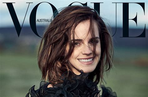 Emma Watson Wears Vegan Fashion By Stella McCartney on Front Cover of Vogue