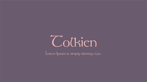 Tolkien Font : Download Free for Desktop & Webfont