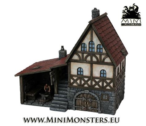 Medieval Blacksmith House | Minecraft medieval house, Danish house, Medieval houses