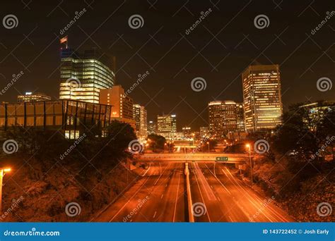 Richmond, Virginia at Night Looking Downtown Stock Photo - Image of ...