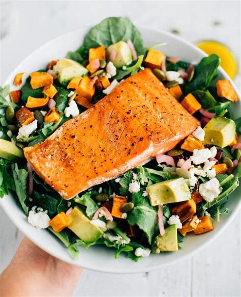 Superfood Salmon Salad {w/ Lemon Vinaigrette} | Eating Bird Food