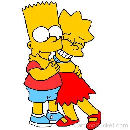 Lisa Simpson Hug Bart