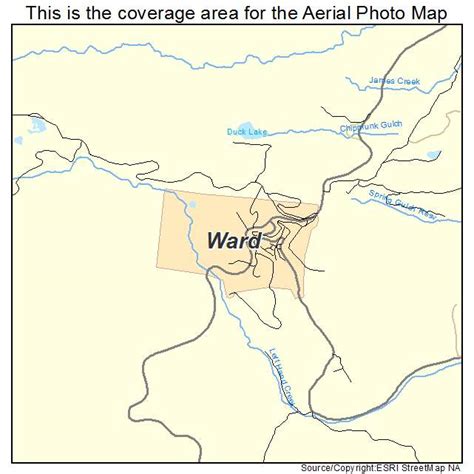 Aerial Photography Map of Ward, CO Colorado