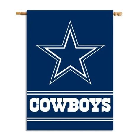 Dallas Cowboys HOUSE FLAG VERTICAL BANNER 28" wide x 44" long" single size 110g knitted ...