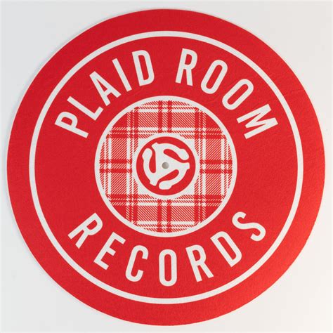 Plaid Room Records - Red Logo Slipmat